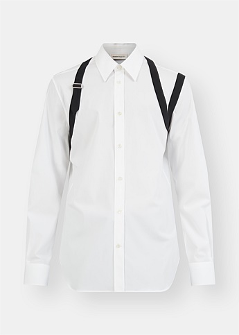 Harness Detail White Shirt 