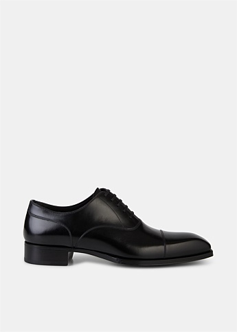 Black Elkan Oxford Lace Up Shoe