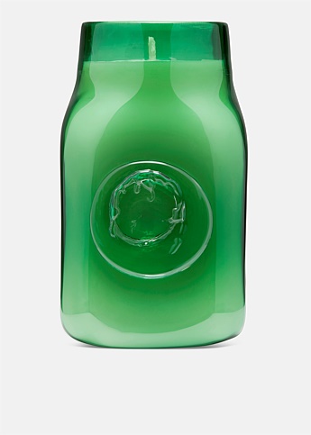 Gardenias Shadow Emerald Green Glass Candle 390g