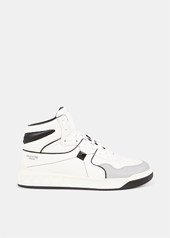 White Roman High-Top Sneaker