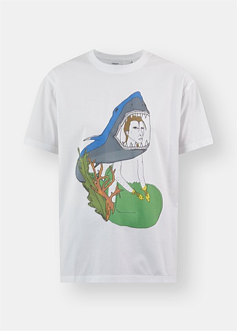 Shark Print Graphic T-Shirt