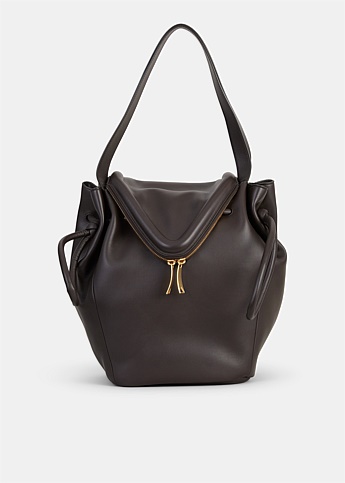 Large Dark Brown Cabas Bag
