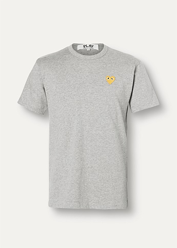 Grey Gold Heart Logo T-Shirt