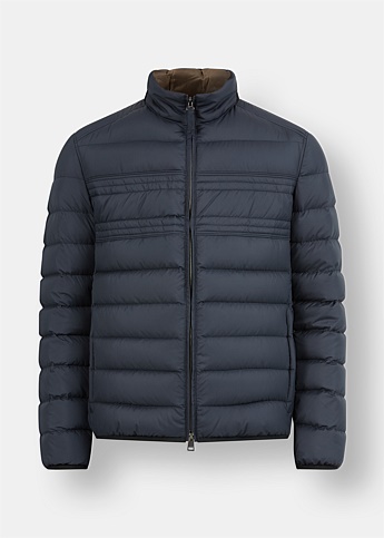 Navy Quilted Puffer Jacket
