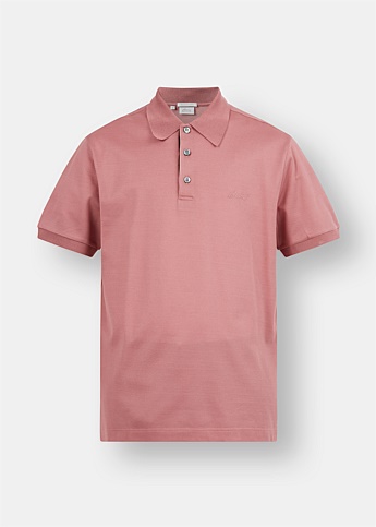 Pink Short-Sleeve Polo Shirt