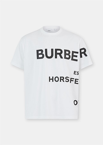 White Gavyn Horseferry Print Logo T-Shirt