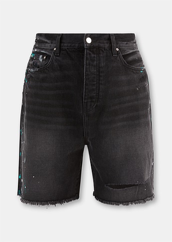 Black Denim Bermuda Shorts