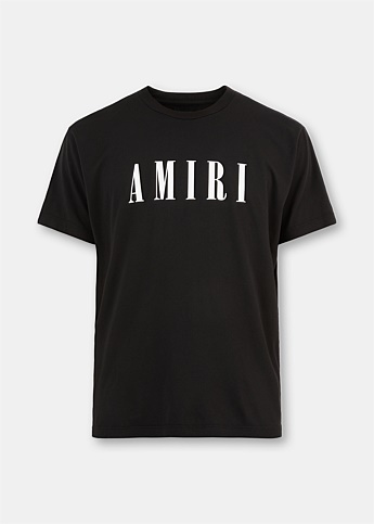 Black Core Logo Print T-Shirt