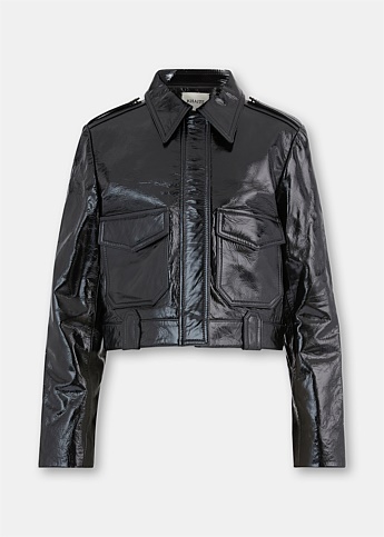 Black Cordelia Leather Jacket