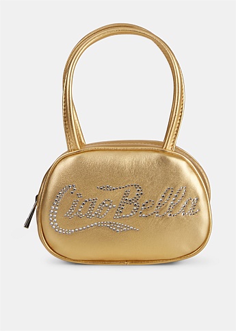 Superamini Bella Gold Leather Bag