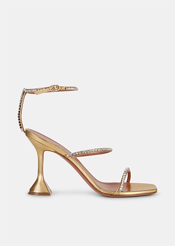 Gilda Gold Crystal Embellished Sandal