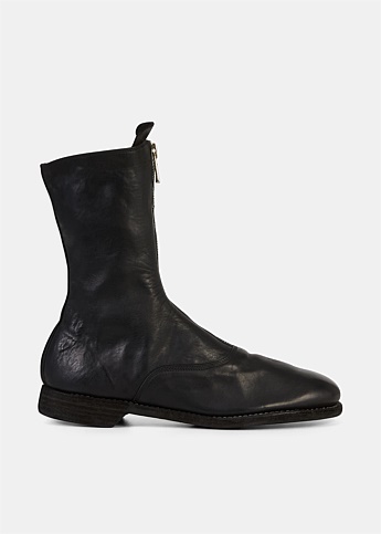 Black New Army 310 Front Zip Boot