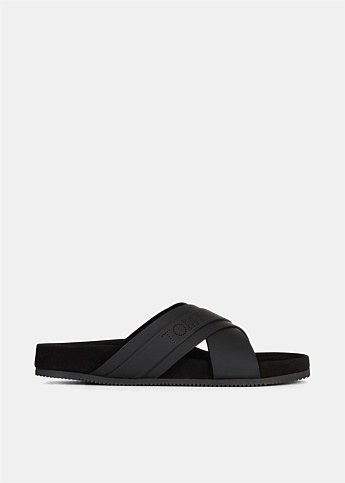 Black Wicklow Leather Sandals