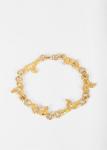 Gold Infernal Labryrinth Bracelet